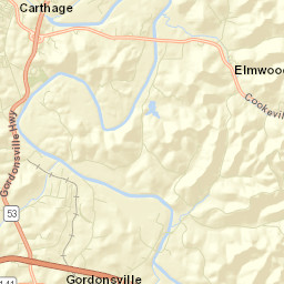 Stonewall Tennessee Street Map
