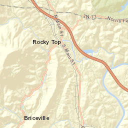 The Wye Tennessee Street Map