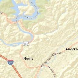 Norris Tennessee Street Map