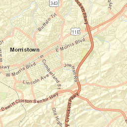 Windvue Estates Tennessee Street Map