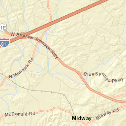 Mohawk Crossroad Tennessee Street Map
