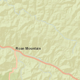 Roan Mountain Tennessee Street Map