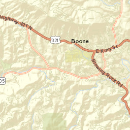 Asu Convocation Center On 321, Boone, NC Street Map