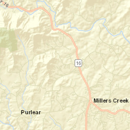 Millers Creek Street Map