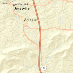 Jonesville Street Map