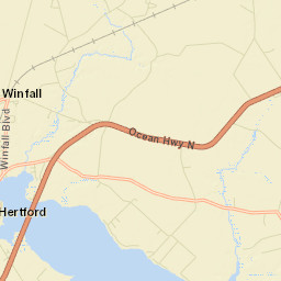 Perquimans County Street Map