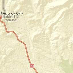 Sakiet Sidi Youssef Street Map