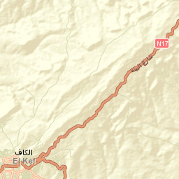 El Kef Street Map