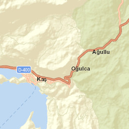 Kaş Street Map