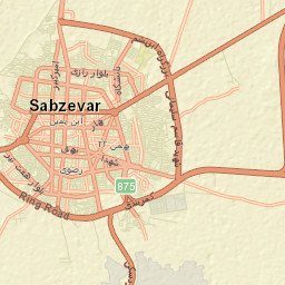 Sabzevar Street Map