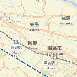 Fukaya-shi Street Map