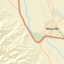 King City California Street Map