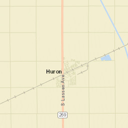Huron California Street Map