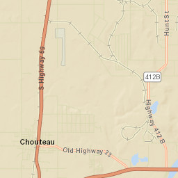Chouteau Street Map