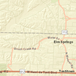Tontitown Arkansas Street Map