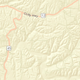 Clifty Arkansas Street Map
