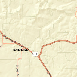Bellefonte Arkansas Street Map