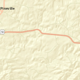 Pineville Arkansas Street Map