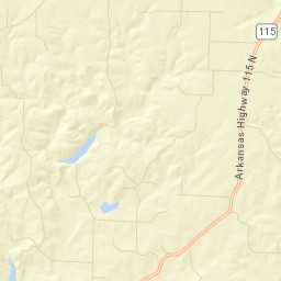 Annieville Arkansas Street Map