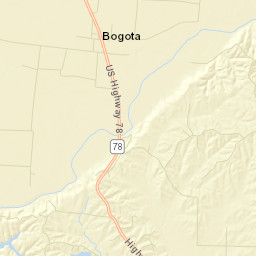 Bogota Tennessee Street Map