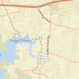 Suggs Creek Tennessee Street Map