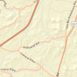 Holloway Tennessee Street Map