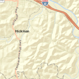 Lancaster Hill Tennessee Street Map