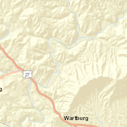Wartburg Tennessee Street Map