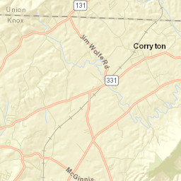 Graveston Tennessee Street Map