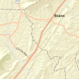 Zacharytown Tennessee Street Map