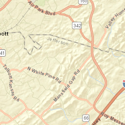Rushy Springs Tennessee Street Map