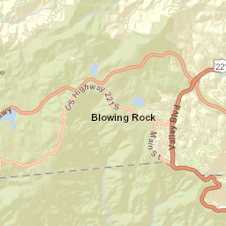 Blowing Rock Street Map