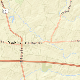 Yadkinville Street Map