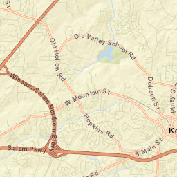 Kernersville Street Map