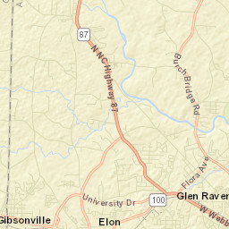 Elon Street Map