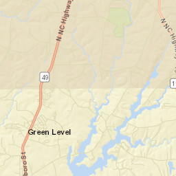 Green Level Street Map