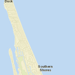 Southern Shores Street Map