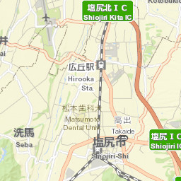 Shiojiri Street Map