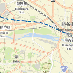 Kumagaya Shi Street Map