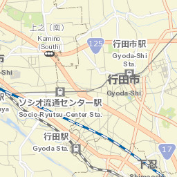 Gyōda Street Map