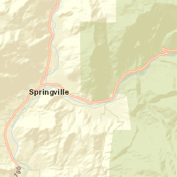 Springville California Street Map