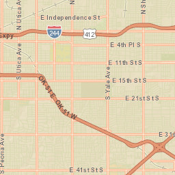 2488 E 38th St Tulsa Oklahoma Street Map