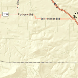 Valley Springs Arkansas Street Map