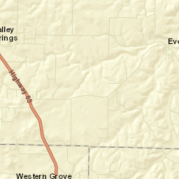 Rally Hill Arkansas Street Map