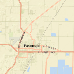 2400-2464 Arkansas 135, Paragould, AR Street Map