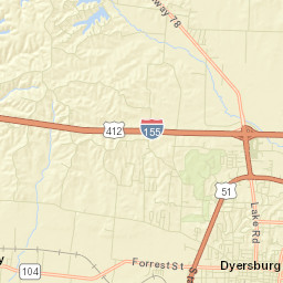 Nauvoo Tennessee Street Map