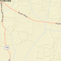 Yorkville Tennessee Street Map