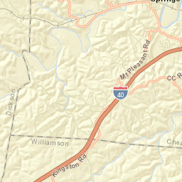 Kingston Springs Tennessee Street Map
