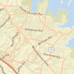 Una Tennessee Street Map