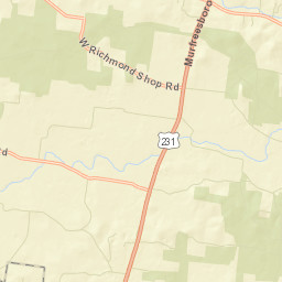 Major Tennessee Street Map